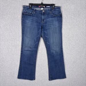Y2K‎ Old Navy Bootcut Ultra Low Rise Jeans 10P Stretch Faded Western 29 Inseam